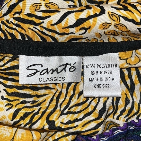 Sante Classics Floral Dashiki Maxi Dress Kaftan One Size
NEW! 40" W, 57" H - Picture 6 of 7